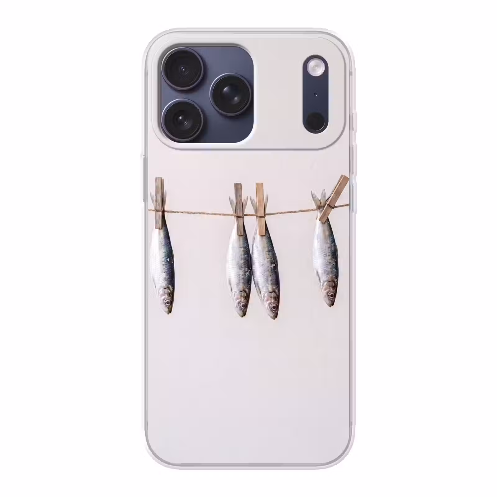Telefoonhoesje Softcase - Vis - Hangend - Eten — 1
