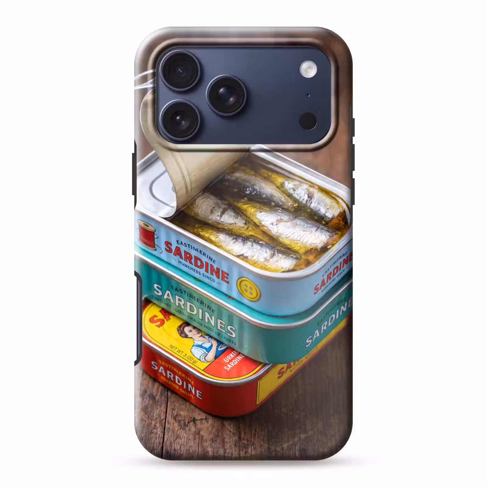 Telefoonhoesje Toughcase - Vis - Blikjes - Keuken — 1