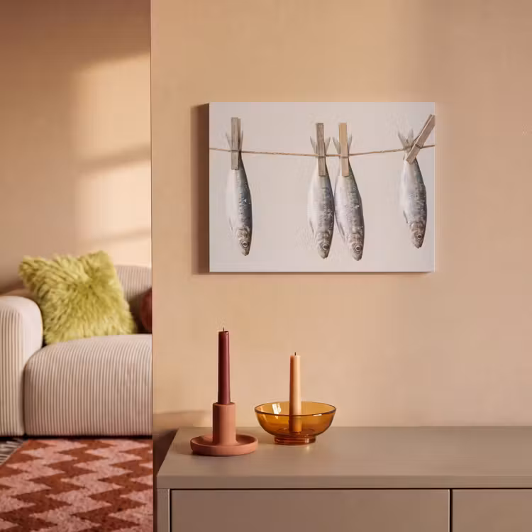 Akoestisch schilderij - Vis - Hangend - Eten — 2