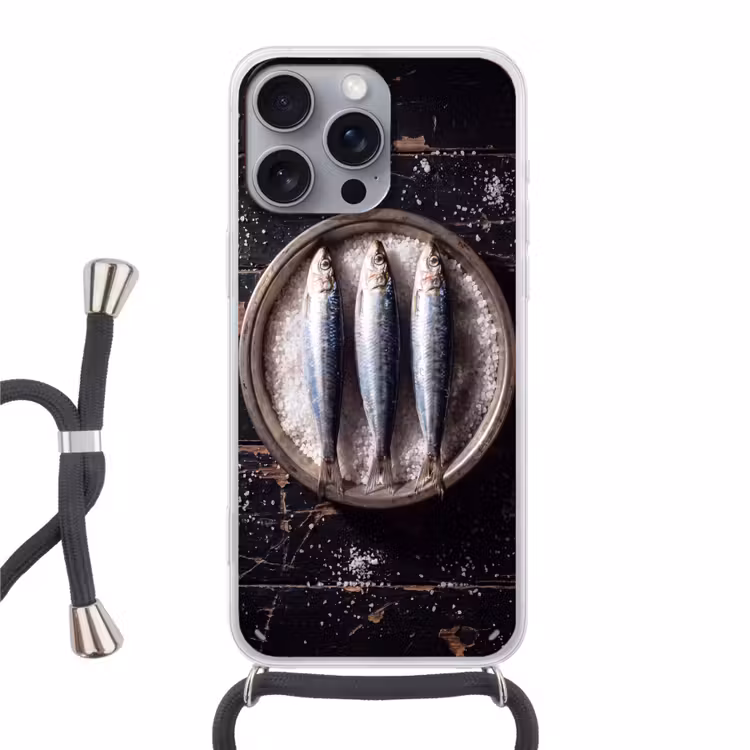 Telefoonhoesje met koord - Vis - Zout - Eten — 1
