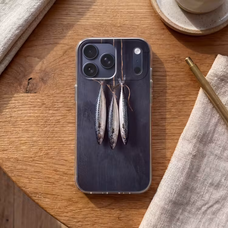 Telefoonhoesje Softcase - Drie vissen - Touw — 2