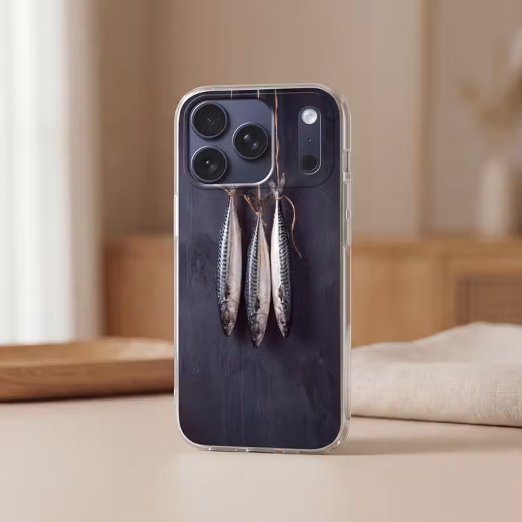 Telefoonhoesje Softcase - Drie vissen - Touw — 3