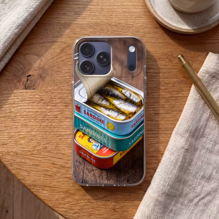 Telefoonhoesje Softcase - Vis - Blikjes - Keuken — 2