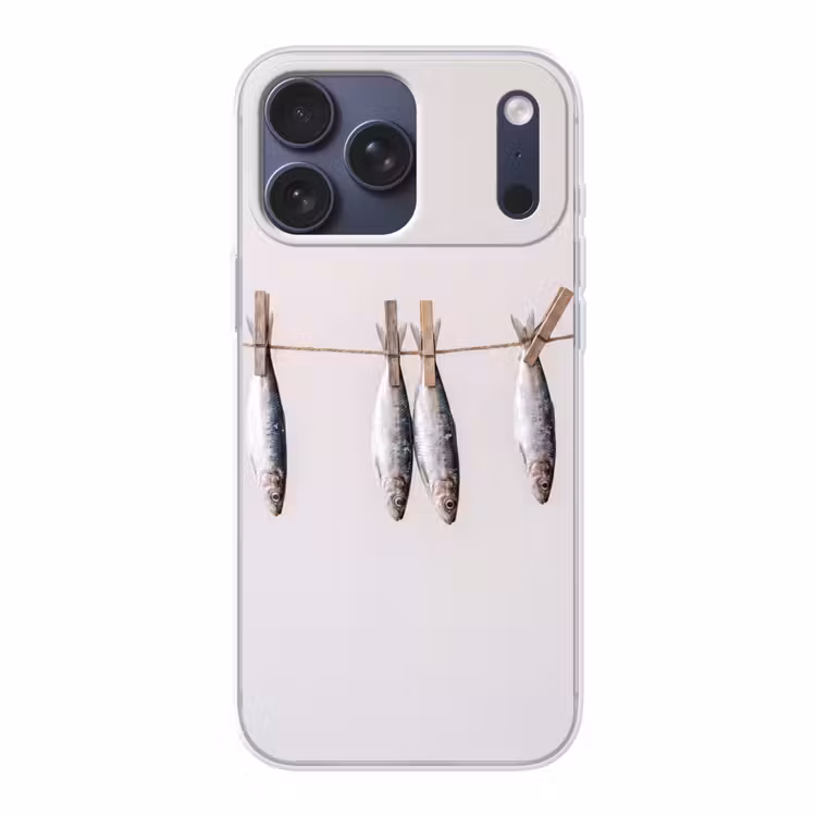 Telefoonhoesje Softcase - Vis - Hangend - Eten — 1