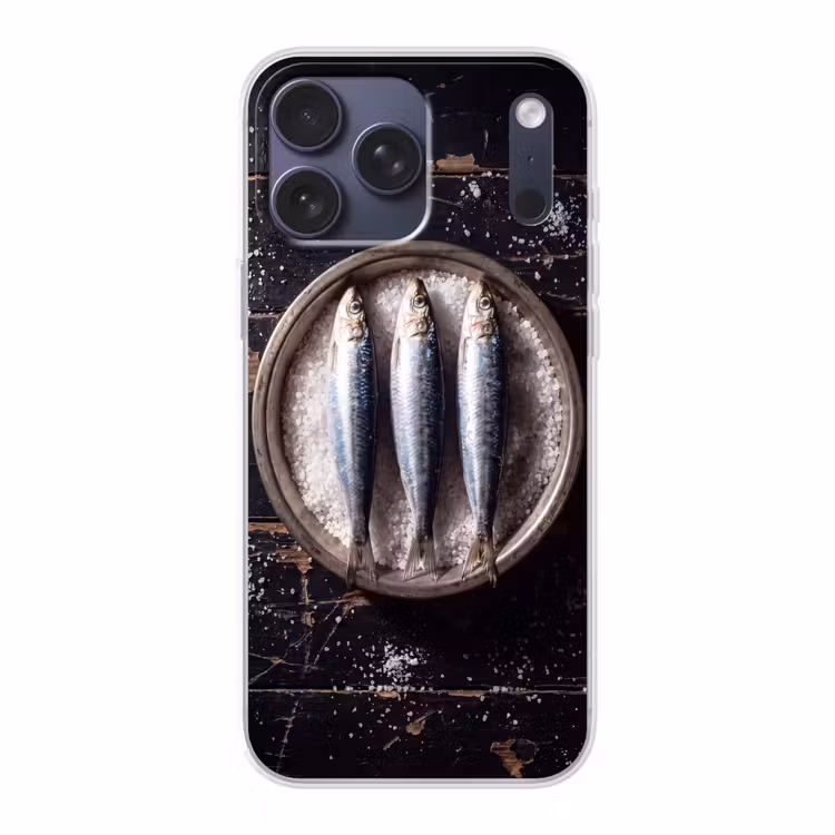 Telefoonhoesje Softcase - Vis - Zout - Eten — 1