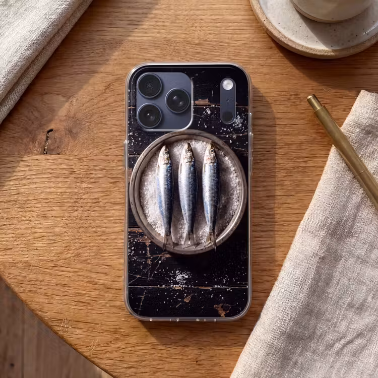 Telefoonhoesje Softcase - Vis - Zout - Eten — 2
