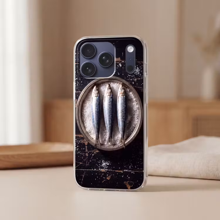 Telefoonhoesje Softcase - Vis - Zout - Eten — 3