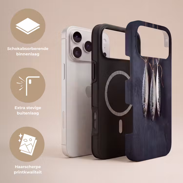Telefoonhoesje Toughcase - Drie vissen - Touw — 3