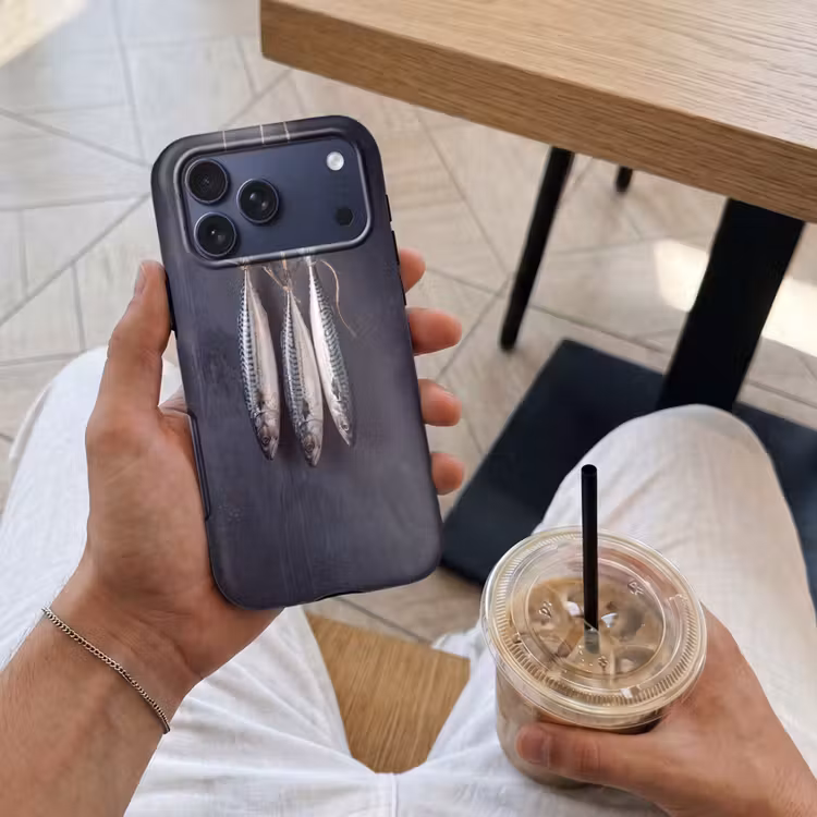 Telefoonhoesje Toughcase - Drie vissen - Touw — 4