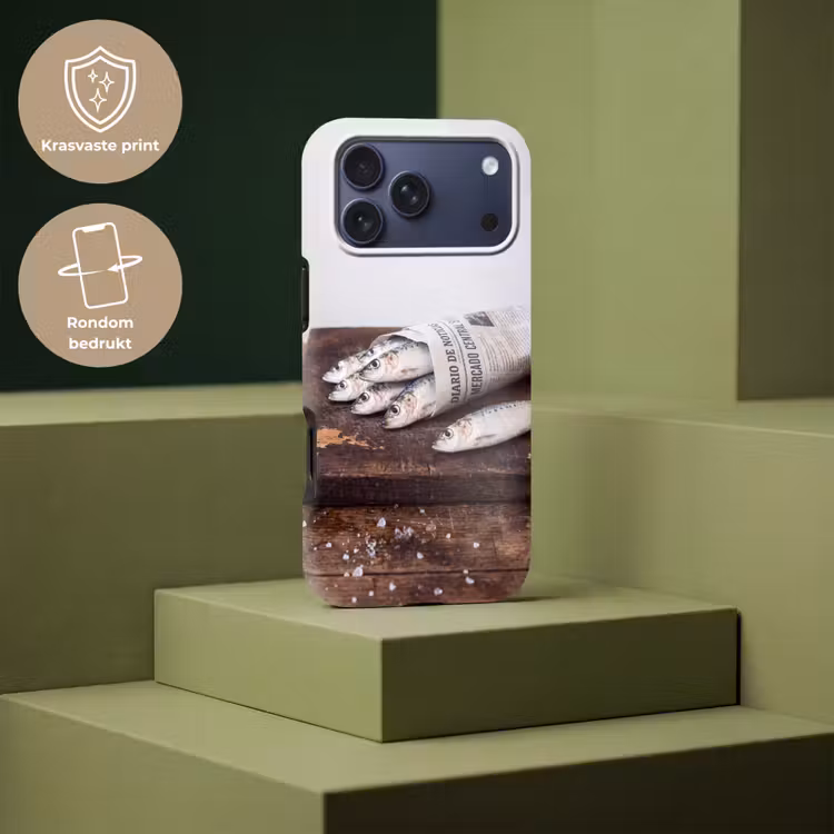 Telefoonhoesje Toughcase - Sardientje - krant - snijplank — 7