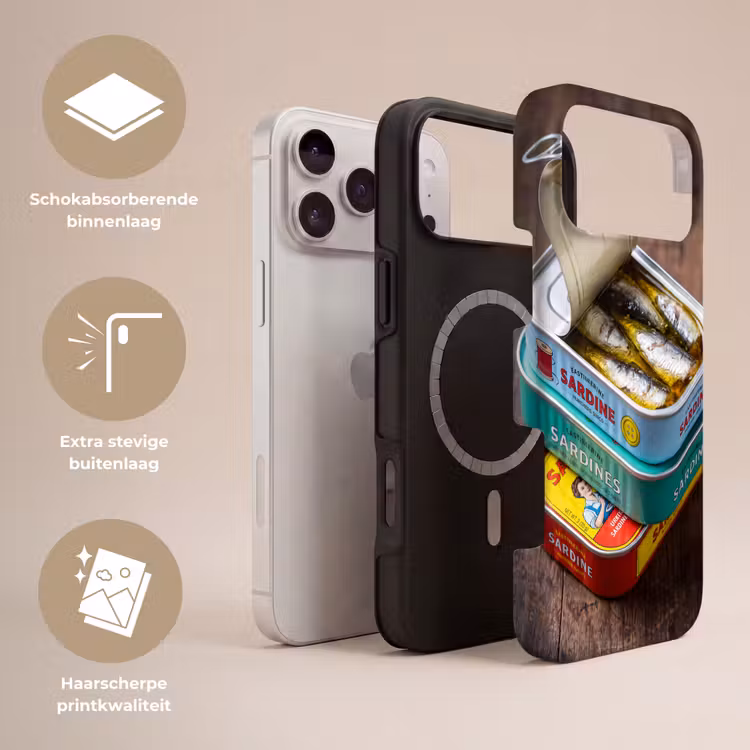 Telefoonhoesje Toughcase - Vis - Blikjes - Keuken — 3