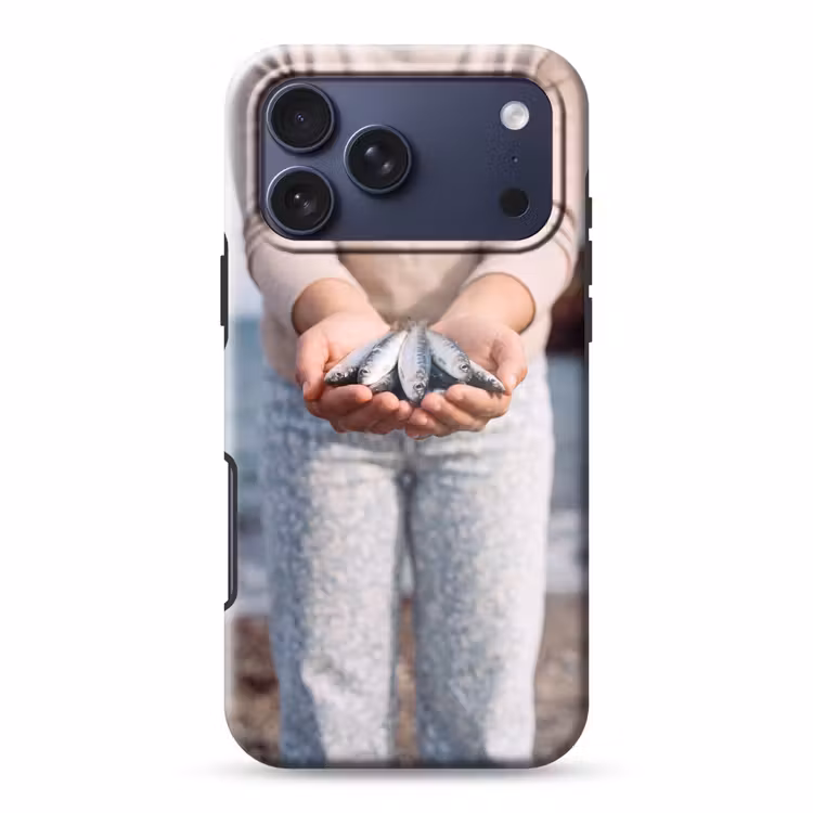 Telefoonhoesje Toughcase - Vis - Handen - Natuur — 1