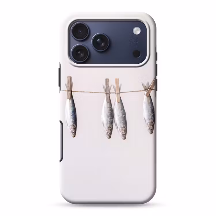 Telefoonhoesje Toughcase - Vis - Hangend - Eten — 1