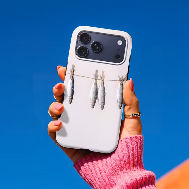 Telefoonhoesje Toughcase - Vis - Hangend - Eten — 2