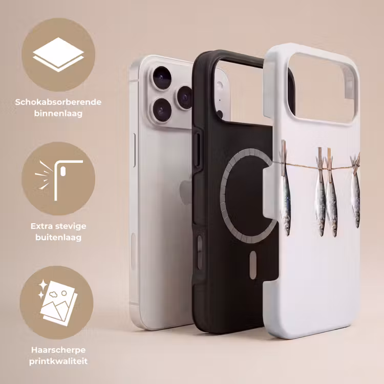 Telefoonhoesje Toughcase - Vis - Hangend - Eten — 3