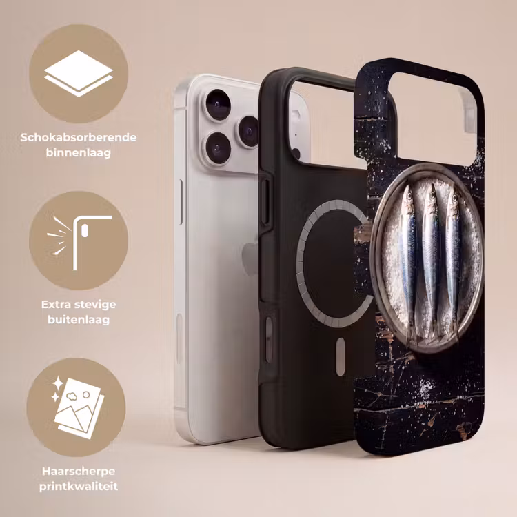 Telefoonhoesje Toughcase - Vis - Zout - Eten — 3