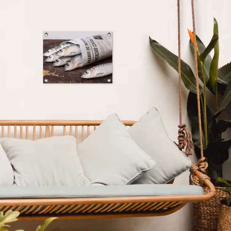 Tuinposter - Sardientje - krant - snijplank — 5