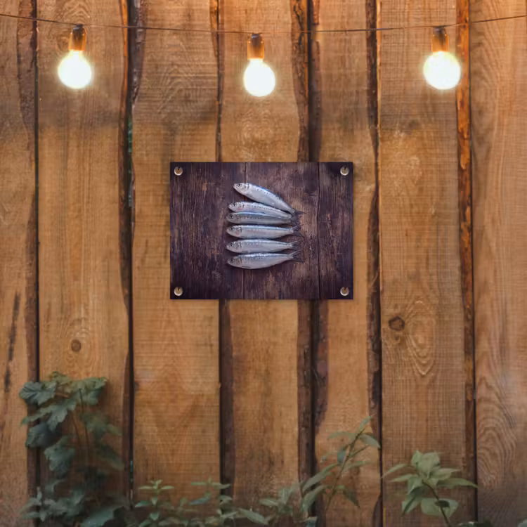 Tuinposter - Vis - Hout - Eten — 2