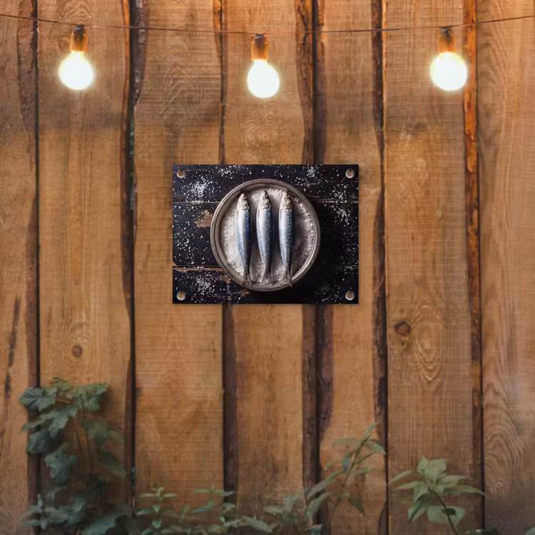 Tuinposter - Vis - Zout - Eten — 2