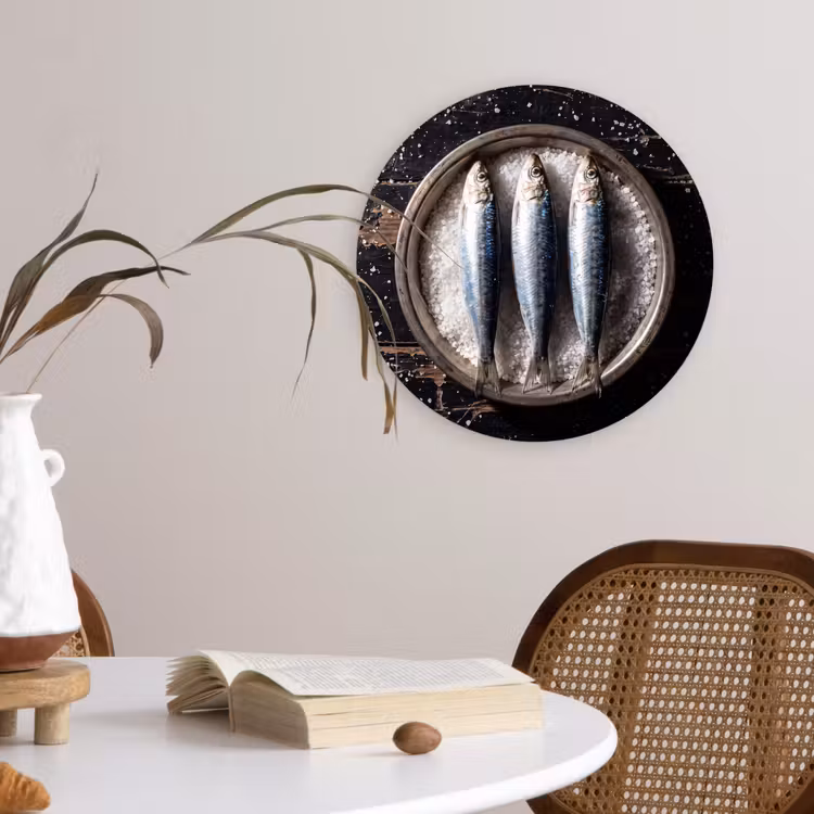 Wandcirkel - Glas - Vis - Zout - Eten — 4