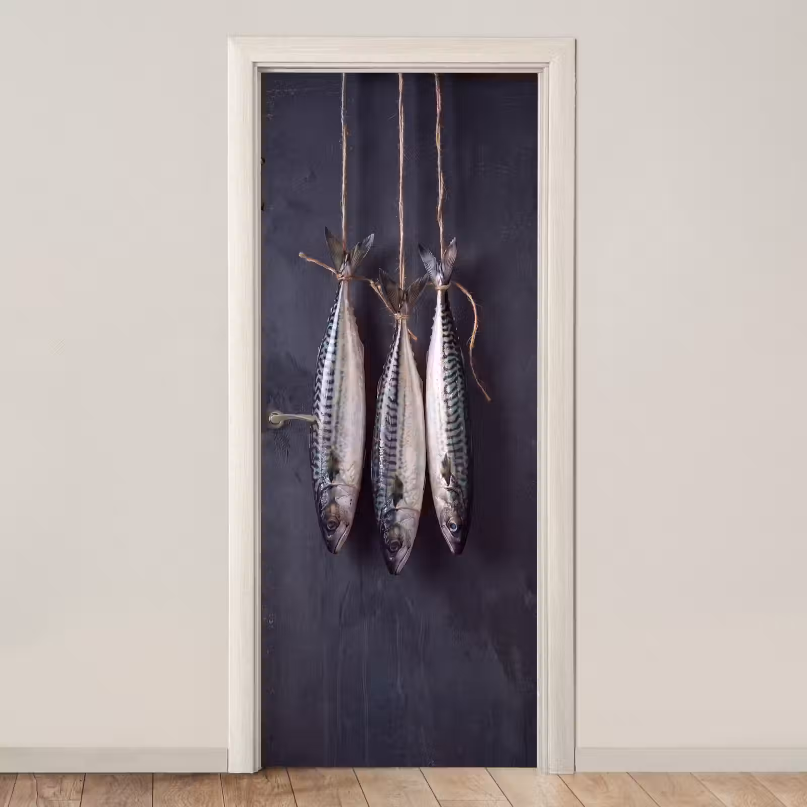 Deursticker - Drie vissen - Touw — 1
