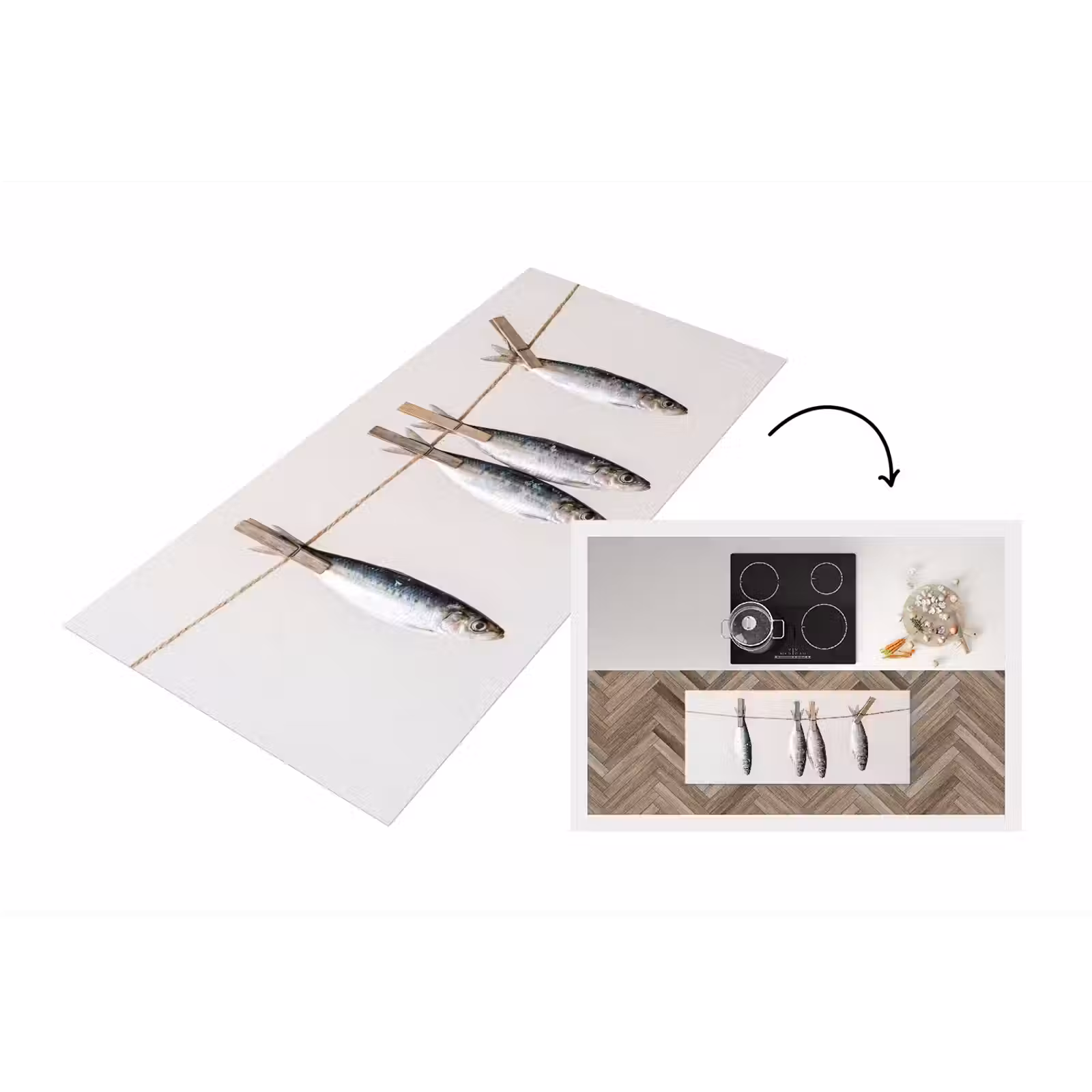 Keukenloper - Vis - Hangend - Eten — 1