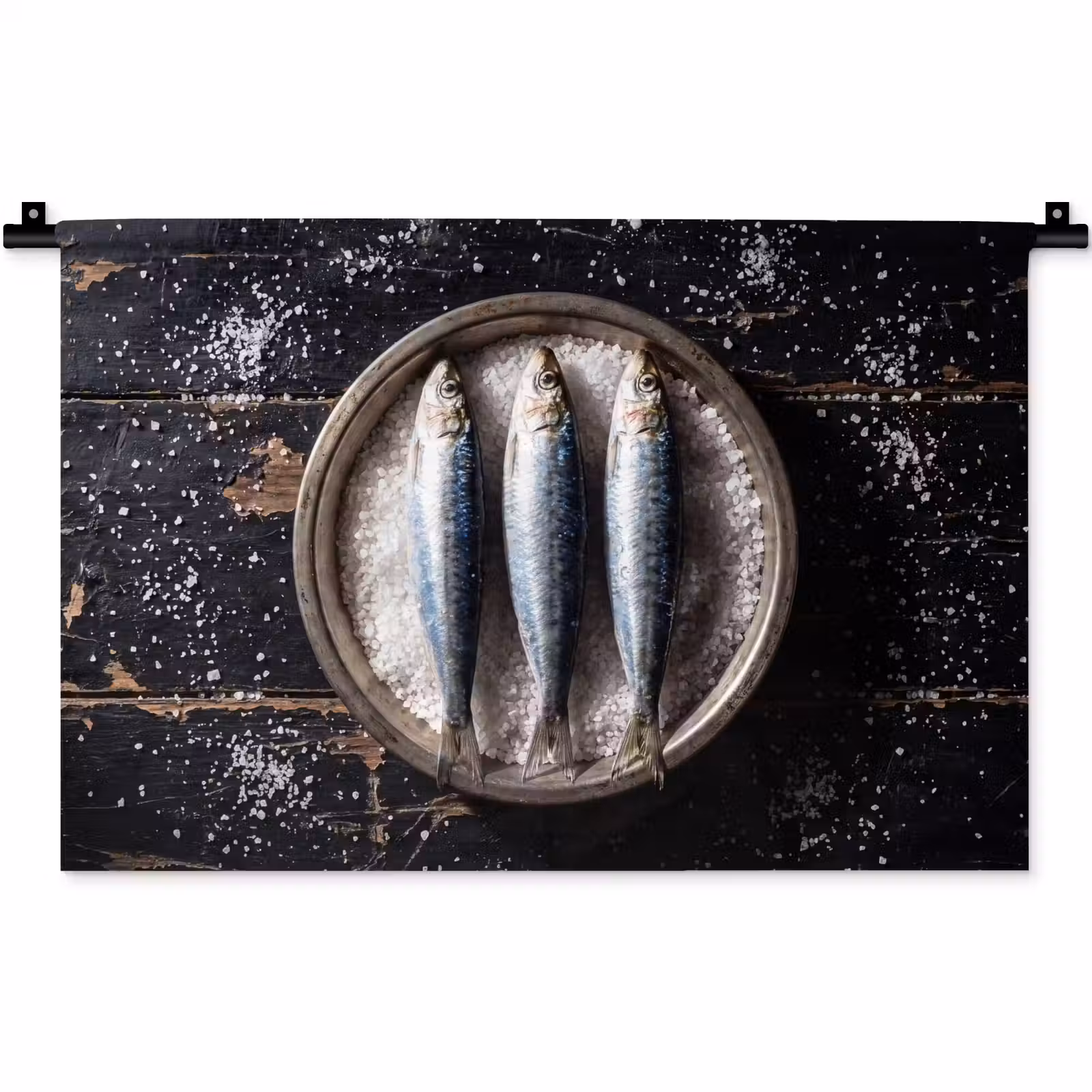 Wandkleed - Vis - Zout - Eten — 1