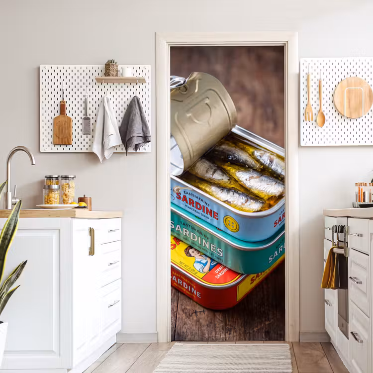 Deursticker - Vis - Blikjes - Keuken — 7