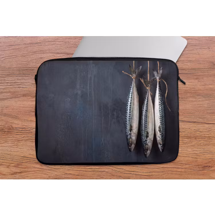 Laptophoes - Drie vissen - Touw — 2