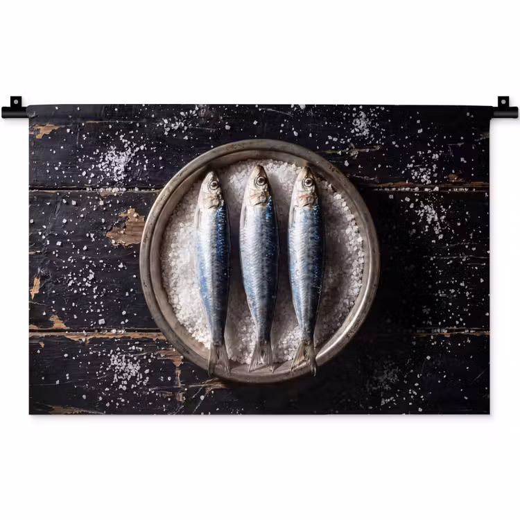 Wandkleed - Vis - Zout - Eten — 1