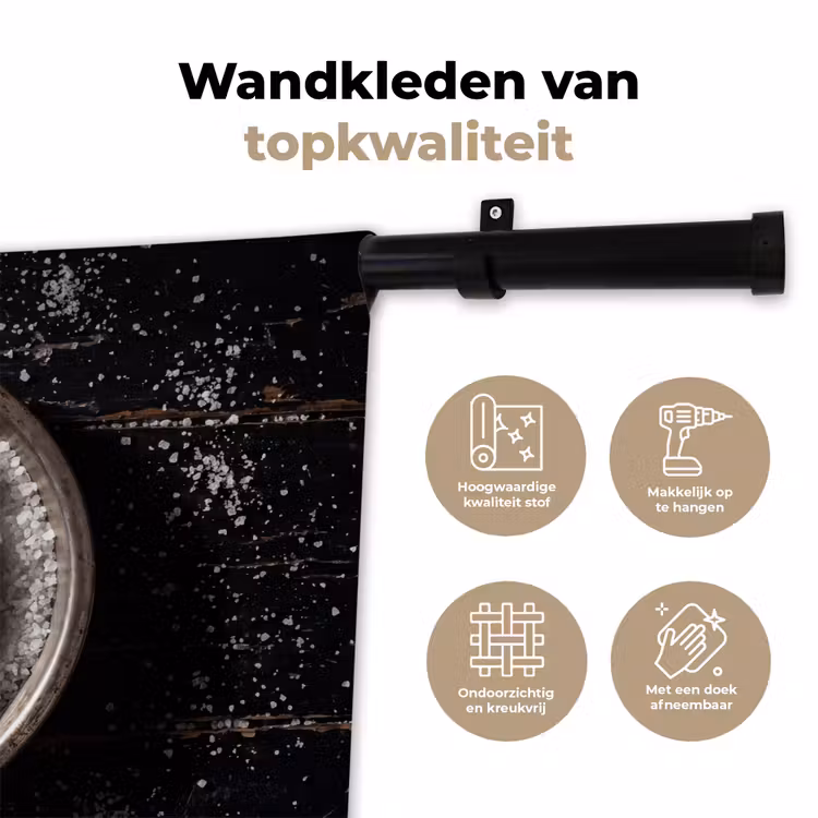 Wandkleed - Vis - Zout - Eten — 3