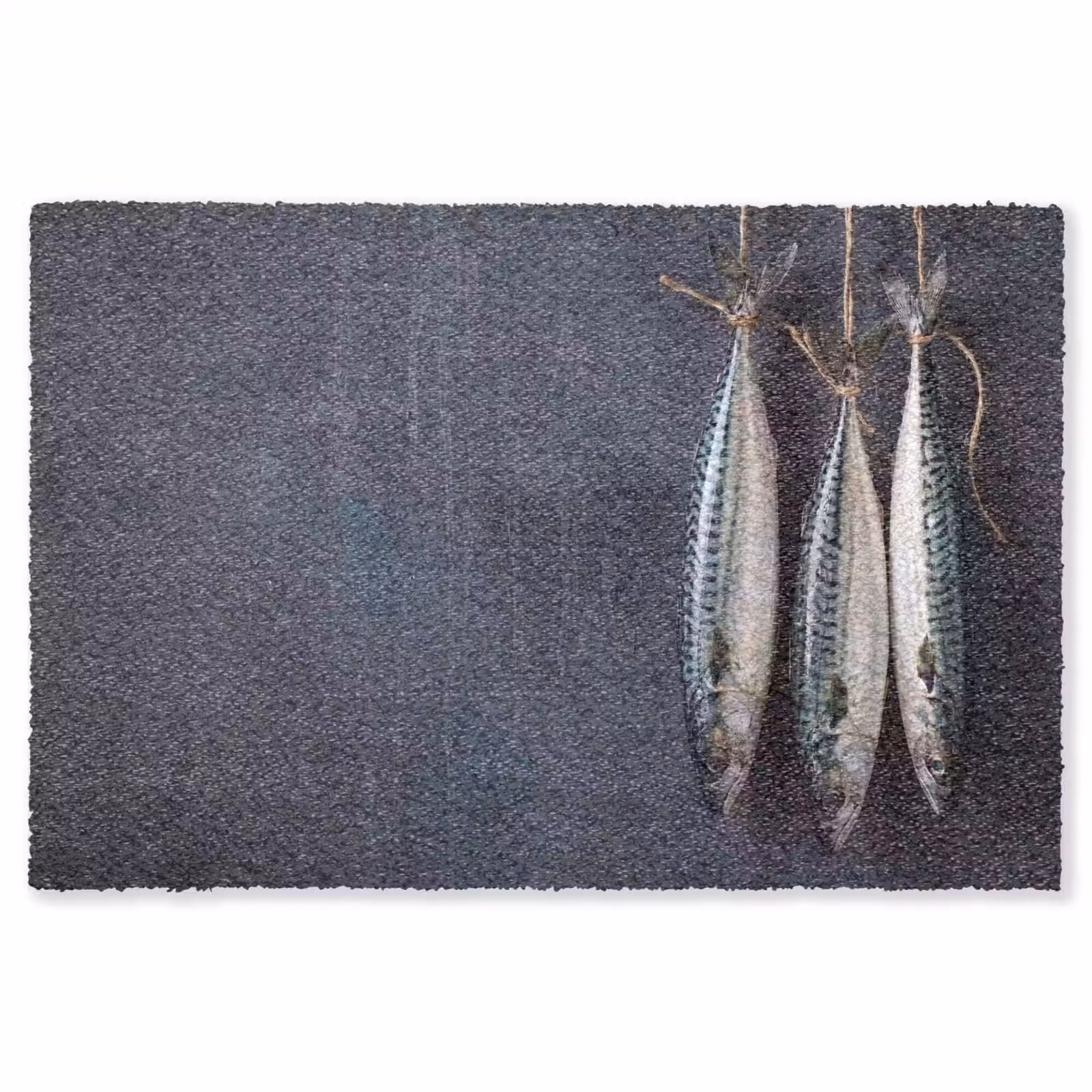Vloerkleed - Drie vissen - Touw — 1