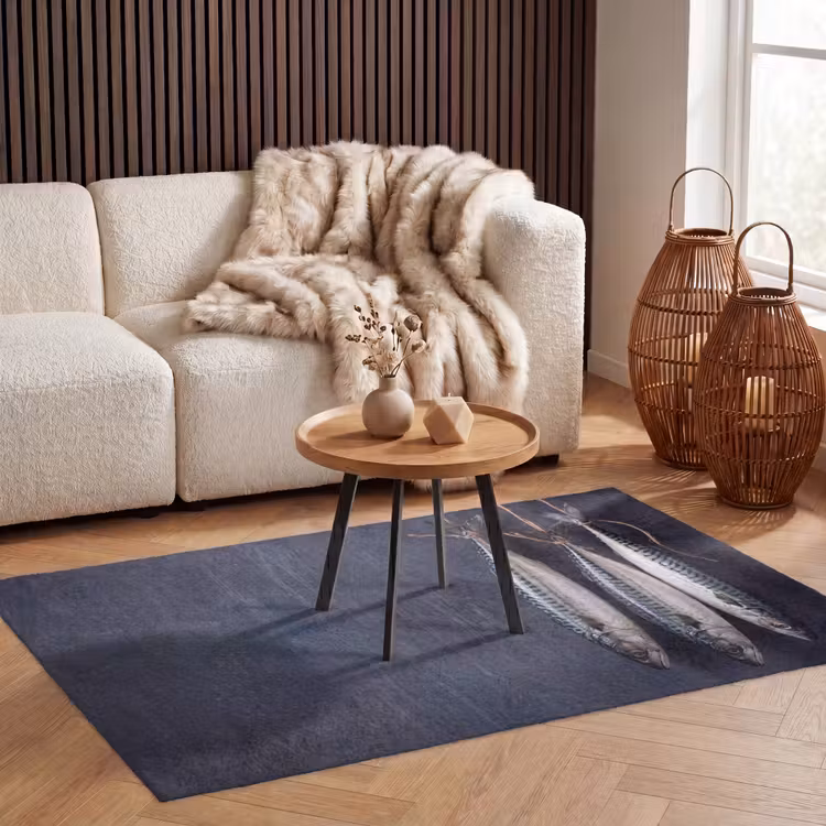 Vloerkleed - Drie vissen - Touw — 3