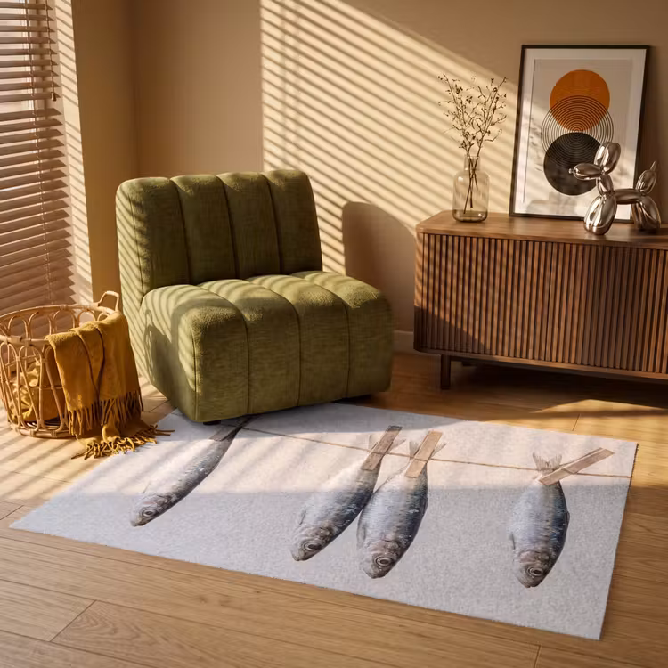 Vloerkleed - Vis - Hangend - Eten — 2