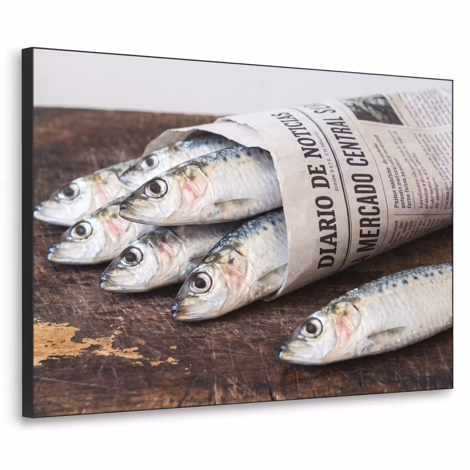 Art Frame - Sardientje - krant - snijplank — 1