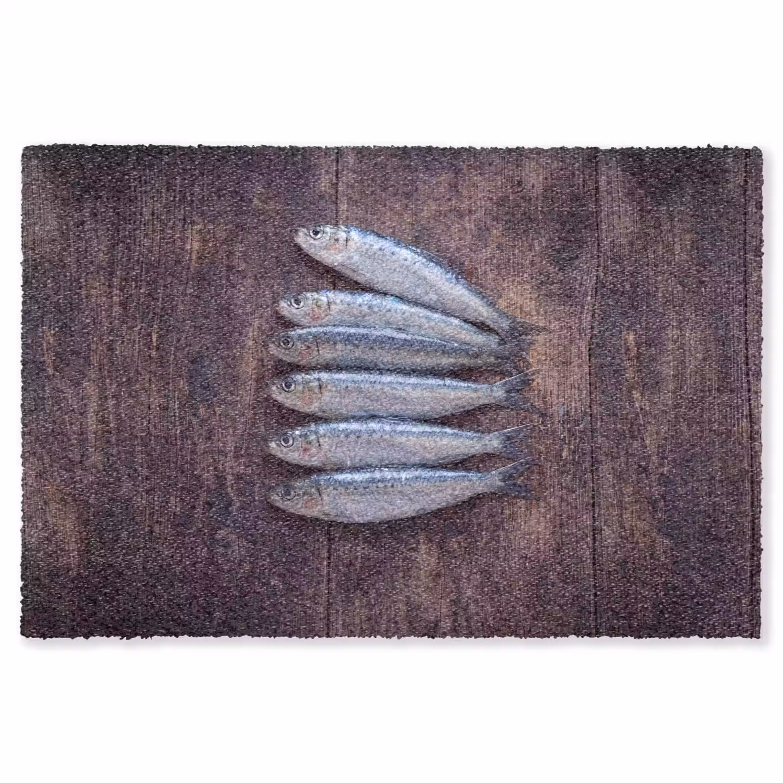 Vloerkleed - Vis - Hout - Eten — 1