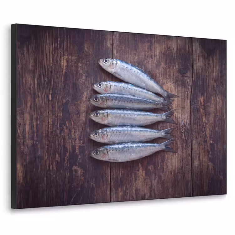 Art Frame - Vis - Hout - Eten — 1