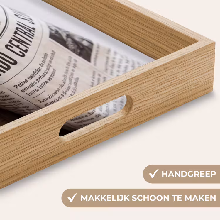 Dienblad - Sardientje - krant - snijplank — 5