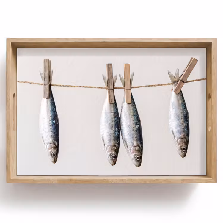 Dienblad - Vis - Hangend - Eten — 1