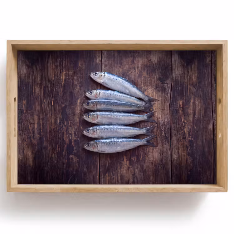 Dienblad - Vis - Hout - Eten — 1