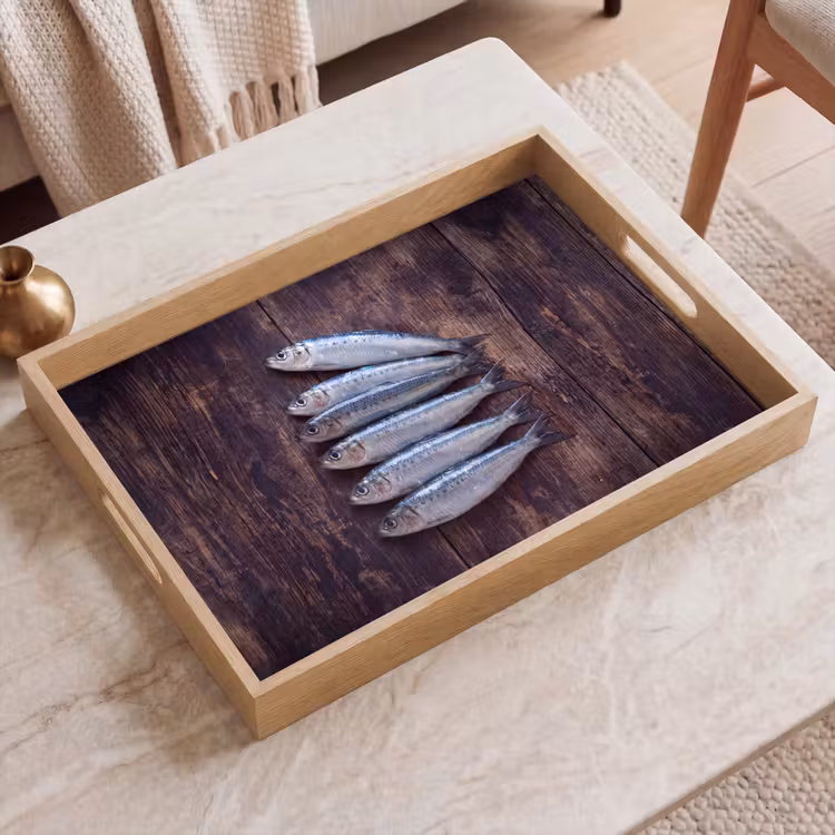 Dienblad - Vis - Hout - Eten — 2