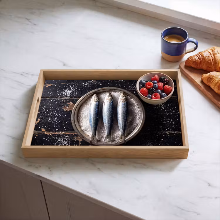 Dienblad - Vis - Zout - Eten — 4