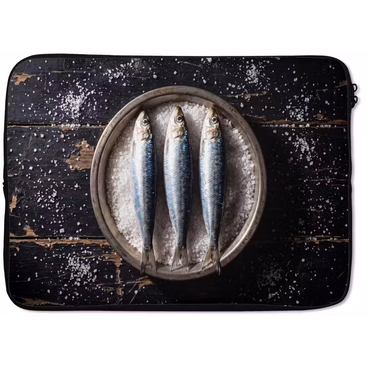 Laptophoes - Vis - Zout - Eten — 1