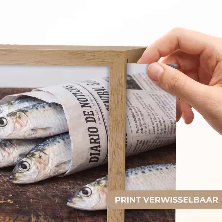 Lightbox - Wandlamp - Sardientje - krant - snijplank — 6