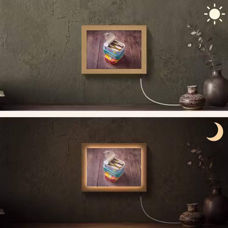 Lightbox - Wandlamp - Vis - Blikjes - Keuken — 3