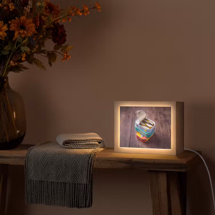 Lightbox - Wandlamp - Vis - Blikjes - Keuken — 5