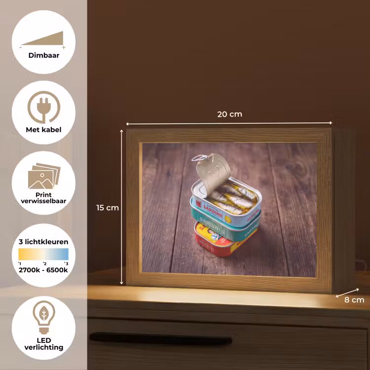 Lightbox - Wandlamp - Vis - Blikjes - Keuken — 9