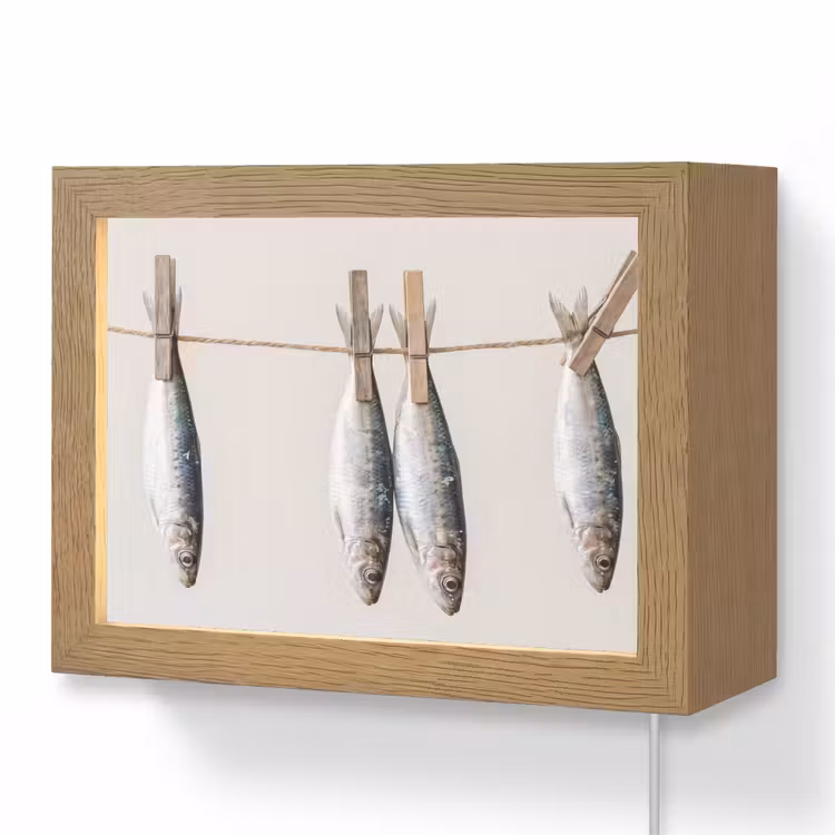 Lightbox - Wandlamp - Vis - Hangend - Eten — 1