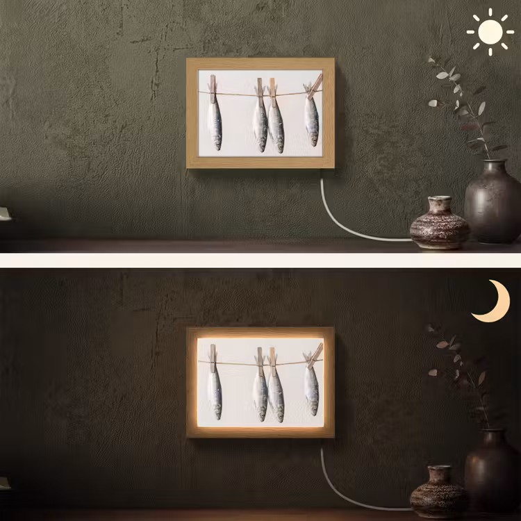 Lightbox - Wandlamp - Vis - Hangend - Eten — 3