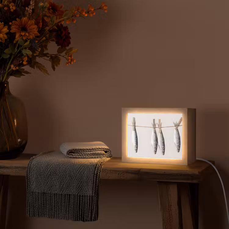 Lightbox - Wandlamp - Vis - Hangend - Eten — 5